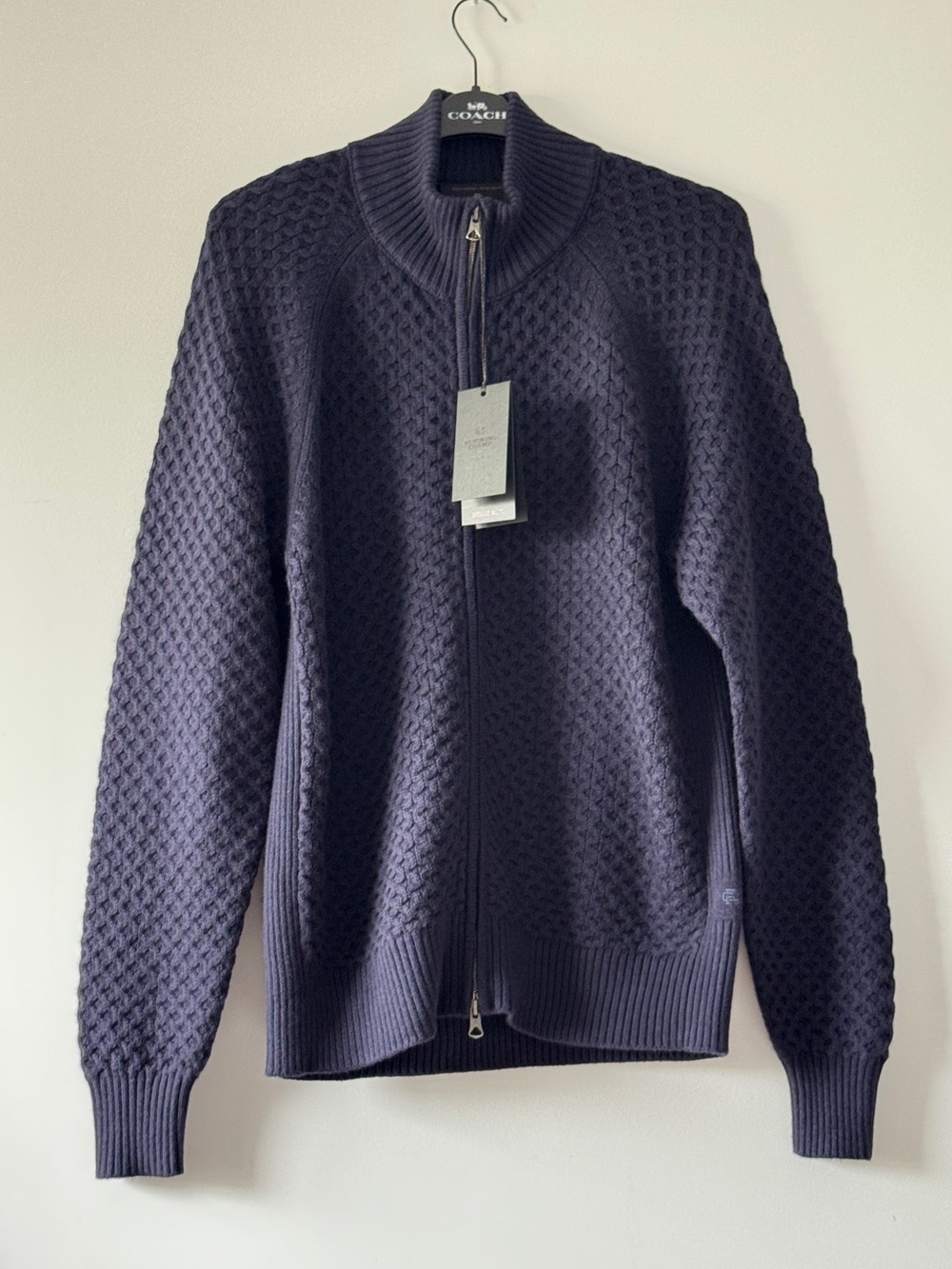NWT Reigning Champ 100% Merino Wool Honeycomb Track Jacket Size L